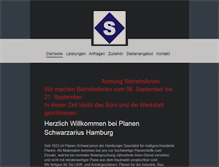 Tablet Screenshot of planen-schwarzarius.de